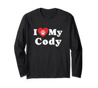 I Love My Cody Dog Owner Pet Dog Lover Long Sleeve T-Shirt