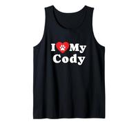 I Love My Cody Dog Owner Pet Dog Lover Tank Top