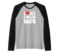 I Love My Cougar Wife! Funny Toy Boy and Younger Husband Raglan Baseball Tee