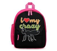 I Love My Crazy Aunt Small Backpack Cute Mini Shoulder Bag 12.6 × 9.4 × 5.9 Inches Daypack