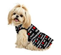 I Love My Crazy Husband Dog Dress for Small to Medium Puppy