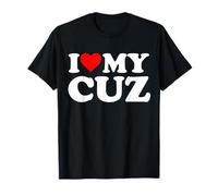 I Love My Cuz Heart Funny Dad Father's Day T-Shirt