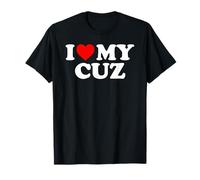 I Love My Cuz - Red Heart T-Shirt
