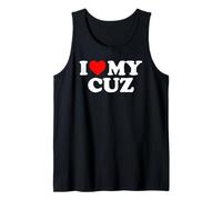 I Love My Cuz - Red Heart Tank Top