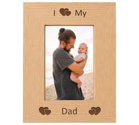 I Love My Dad 6x4 Oak Finish Photo Picture Frame Keepsake Gift