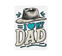 I Love My Dad Car Air Freshener Aromatherapy Tablet Hanging Decor for Rearview Mirror Dorm