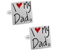 I Love My Dad, I Love My Dad, My Father, Holiday Conversation, Cufflinks, Cufflinks, Studs, Buckles