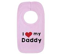 I Love My Daddy 1 Baby Bib Cute Fathers Day Christmas New Born Gift