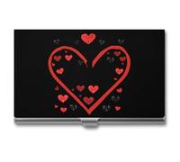 I Love My Daddy Business Card Holder Metal Wallet Credit Card ID Case for Men Women