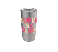 I Love My Daddy Cute Father Design Stainless Steel Insulated Tumbler