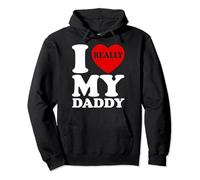 I Love My Daddy I Heart Fathers Day For Kids Men Women Funny Pullover Hoodie