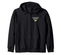 I Love My Dads Loving Son Daughter Child of gay parents Zip Hoodie