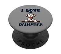 I Love My Dalmatian Dog - Funny PopSockets Adhesive PopGrip