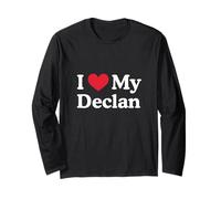 I Love My Declan Heart Declan Love Declan Long Sleeve T-Shirt