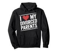 I Love My Divorced Parents Child Kid Dynamics - Pullover Hoodie