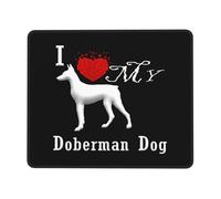 I Love My Doberman Dog Desk Mat Comfortable Mouse Mat Soft Mouse Pad For Home Work Office 25X30Cm