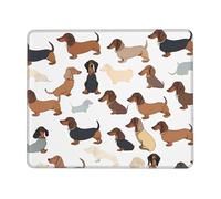 (I Love My Dog Dachshunds) 10 x 12 inch Mousepad Non-Slip Rubber Base Mouse-Mat for Home Office Gaming