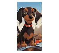 I Love My Dog Dachshunds Beach Towels Extra Large, Quick Dry Absorbent Multipurpose, Oversized Beach Towel, Sand Free Foldable Lightweight, Travel Towel, For Beach Pool Camping Travel Vacation, 63x31.