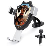I Love My Dog Dachshunds Car Phone Mount Universal Auto Phone Holder Adjustable Cellphone Car Mount 360° Rotation, Dashboard & Windshield & Air Vent Strong Suction Cup Phone Stand Compatible with All
