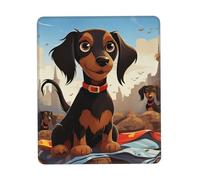I Love My Dog Dachshunds Mouse Pad Waterproof Non-Slip Rubber Base Mousepads Smooth Gaming Mouse Pads with Stitched Edge Computer Mouse Mat for Home Office Decor Desk Accessories 7 X 8.6 in