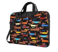 I Love My Dog Dachshunds Print Lightweight Versatile Office Work Bag Stylish And Functional Laptop Bag Women Men
