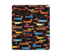 I Love My Dog Dachshunds Print Rectangle Mouse Pad, Non-Slip Rubber Base Mouse Pad, 12 X 10 In