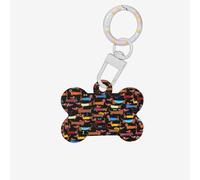 I Love My Dog Dachshunds Printing Cute Acrylic Dogs Tag Double Side Bone Shap Id Tags with Keychain for Pet Crafts Decorations