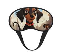 I Love My Dog Dachshunds Sleep Eye Mask for Women Men Soft and Comfortable Sleep Mask Blackout Sleeping Eye Cover for Travel Yoga Nap Shift Work
