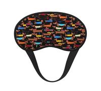 I Love My Dog Dachshunds Sleep Mask for Side Sleeper, Eye Mask Sleeping for Women Men,for Sleeping with Elastic Band