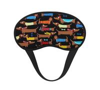 I Love My Dog Dachshunds Sleeping Mask for Adults Blackout, Comfortable Eye Mask Blocking Light for Travel, Yoga