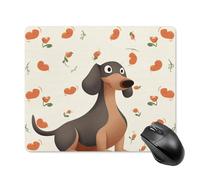 I Love My Dog Dachshunds Square Mouse Pad Portable Computer Mousepad with Non-Slip Rubber Base 18 * 22cm Ultra-Thin Gaming Mouse Mat for Computer Laptop Office Desk Accessories