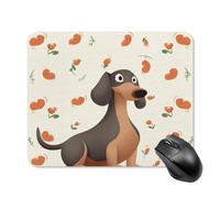 I Love My Dog Dachshunds Square Mouse Pad Portable Computer Mousepad with Non-Slip Rubber Base 20 * 25cm Ultra-Thin Gaming Mouse Mat for Computer Laptop Office Desk Accessories