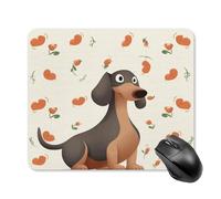 I Love My Dog Dachshunds Square Mouse Pad Portable Computer Mousepad with Non-Slip Rubber Base 25 * 30cm Ultra-Thin Gaming Mouse Mat for Computer Laptop Office Desk Accessories