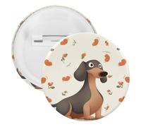 I Love My Dog Dachshunds Tinplate Badge Personalized Round Brooch Large Craft Button Suitable for Teachers, Nurses, Doctors, Staff, Party Gift Accessories, style, 20PCS