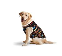 I Love My Dog Dachshundsprint Large Pets Vest Breathable Sleeveless Tank Top Apparel Cozy Lightweight T-Shirt