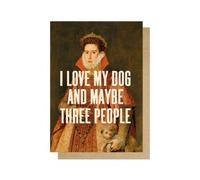 I Love My Dog Greetings Card