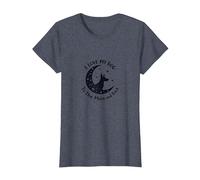 I Love My Dog to The Moon and Back Starry Night T-Shirt, Women, Heather Blue, XXL