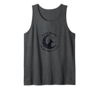 I Love My Dog to The Moon and Back Starry Night Tank Top, Men, Dark Heather Grey, XL