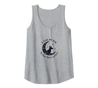 I Love My Dog to The Moon and Back Starry Night Tank Top, Women, Heather Grey, M