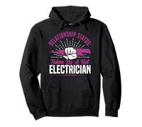 I Love My Electrician Wife Girlfriend Relationship Status: Pullover Hoodie