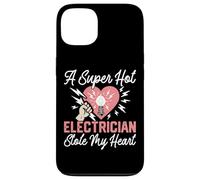 I Love My Electrician Wife Girlfriend Vintage Retro A Super Case for iPhone 13