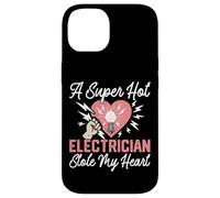 I Love My Electrician Wife Girlfriend Vintage Retro A Super Case for iPhone 14