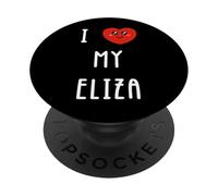 I Love My Eliza Name Funny PopSockets Adhesive PopGrip