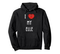 I Love My Elle Name Funny Pullover Hoodie