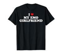 I Love My Emo Girlfriend Alt Goth 2000s Punk Emo Boyfriend T-Shirt