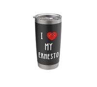 I Love My Ernesto Name Funny Stainless Steel Insulated Tumbler
