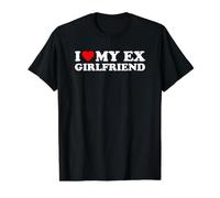 I Love My Ex-Girlfriend Value Graphic T-Shirt, Men, Black, XL