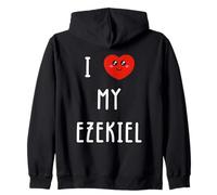 I Love My Ezekiel Name Funny Zip Hoodie
