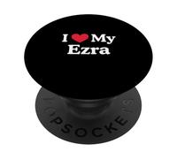 I Love My Ezra Heart Ezra Love Ezra PopSockets Adhesive PopGrip