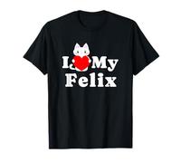 I Love My Felix Cat Owner Pet Kitten Lover T-Shirt